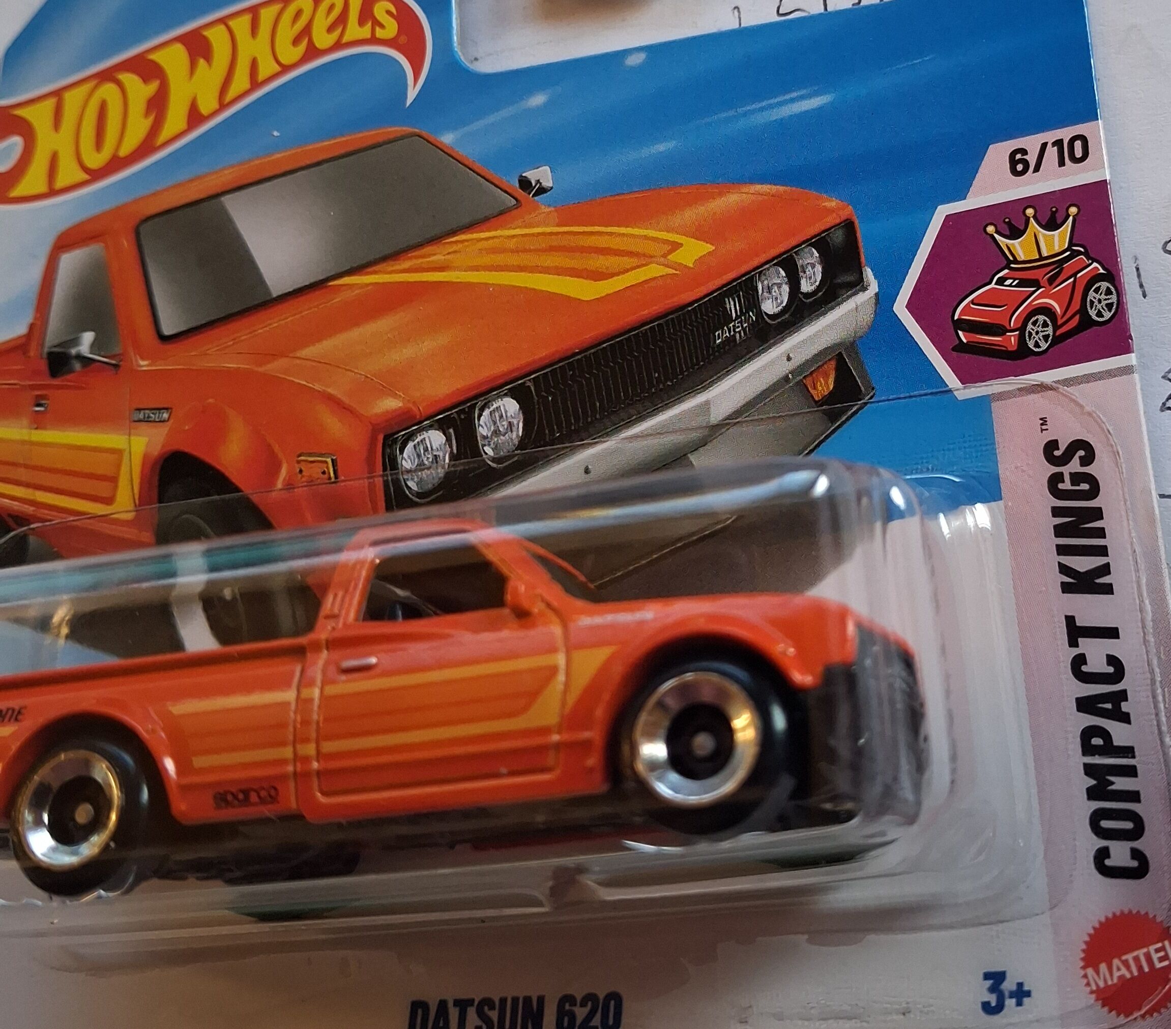 Shop the Hot Wheels Datsun 620 diecast pickup truck. Available in mainline, Car Culture premium, and Super Treasure Hunt editions. 1:64 scale, authentic JDM detail. Perfect for collectors.